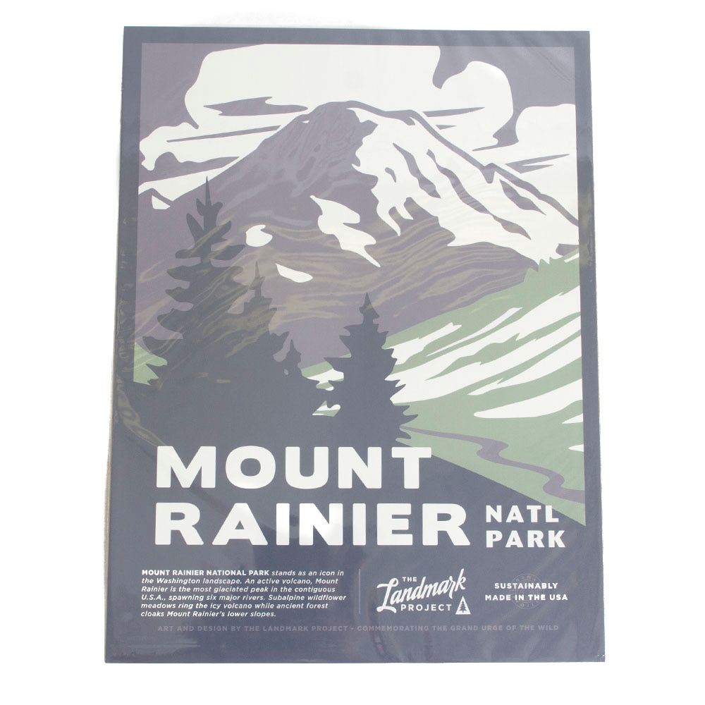 PNW/Oregon Spirit, The Landmark Project, Posters, Gifts, 12"x16", Mount Rainier, 639163